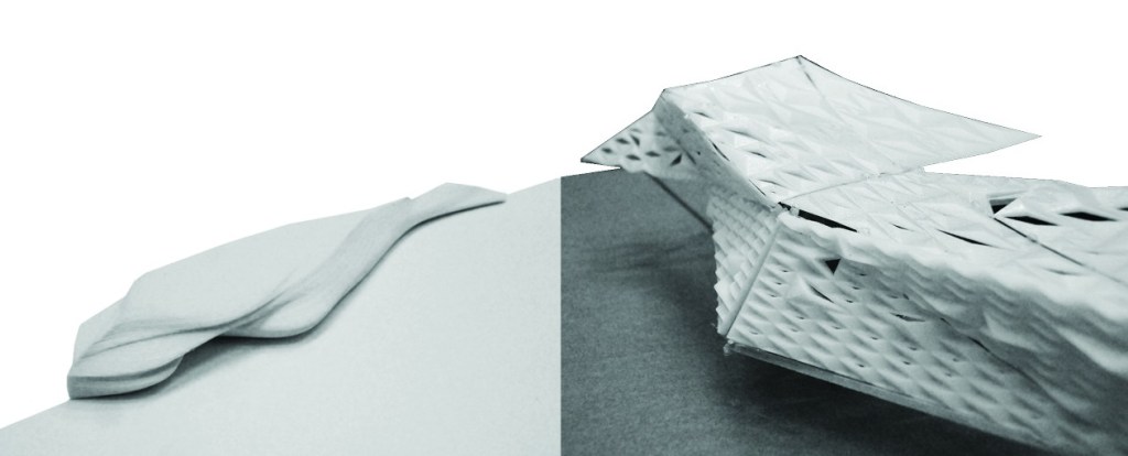 Tear-drop form parametrically developed based upon flood levels and hydrodynamic research.